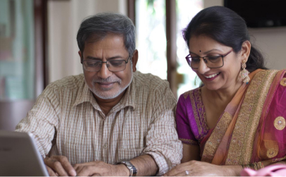 Registration form on a laptop